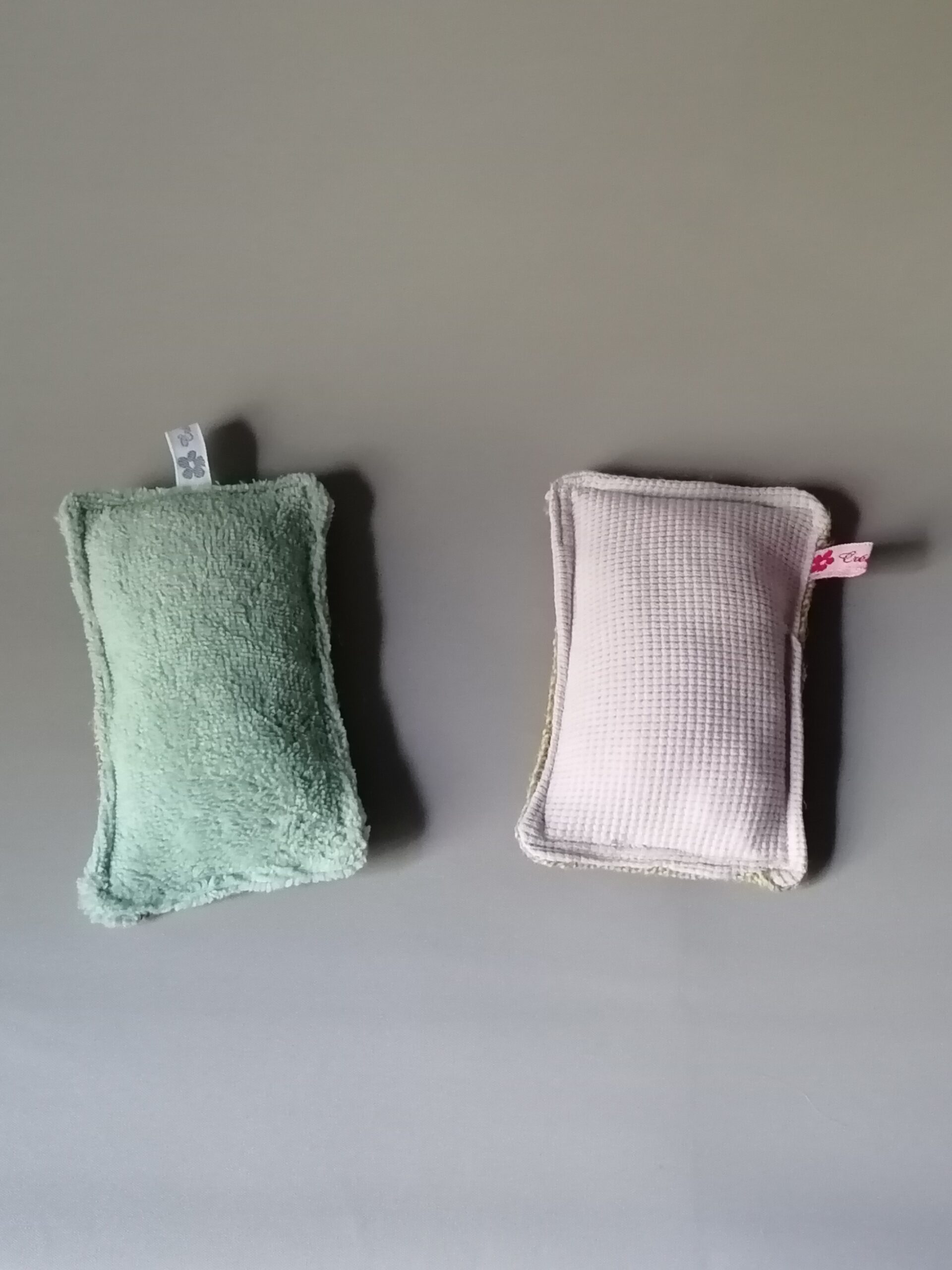 Éponges lavables coton - L'Atelier du Caillou - Couture zéro déchet